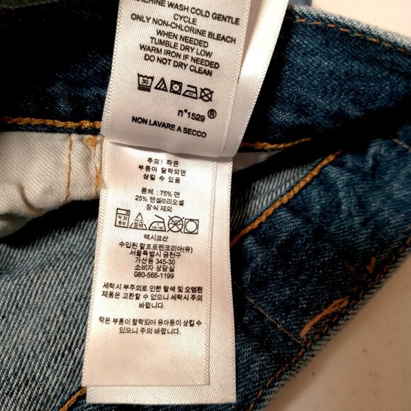 Polo Ralph Lauren Very Boyfriend Jean Shorts Size 25 Denim Patchwork Distressed - Picture 9 of 16